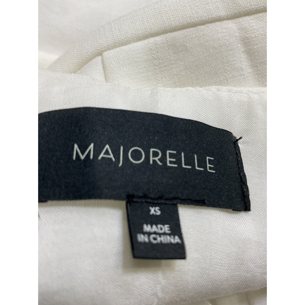 Majorelle 'Corie' White Ruffle Hem Top Size XS