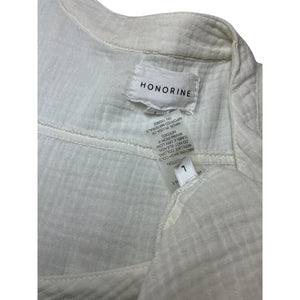 Honorine Textured Ecru Georgia Midi Dress Size Large