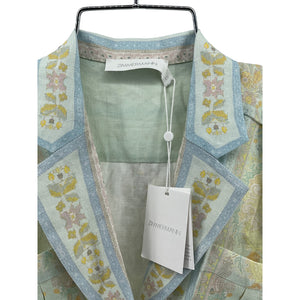 Zimmermann Belted Multicolor Acacia Shirtdress Size 0 ( US 2-4) NWT