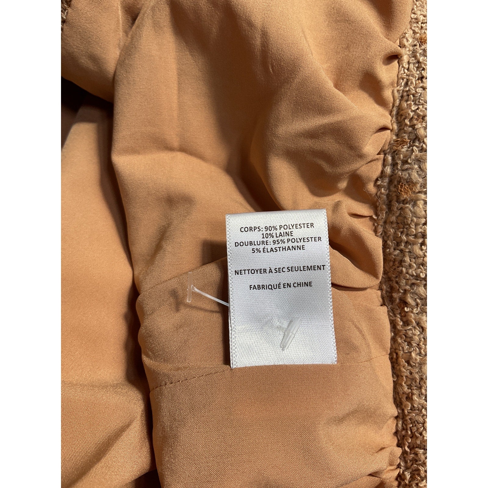 Astr The Label 'Bronwyn' Brown Polyester Jacket Size XL