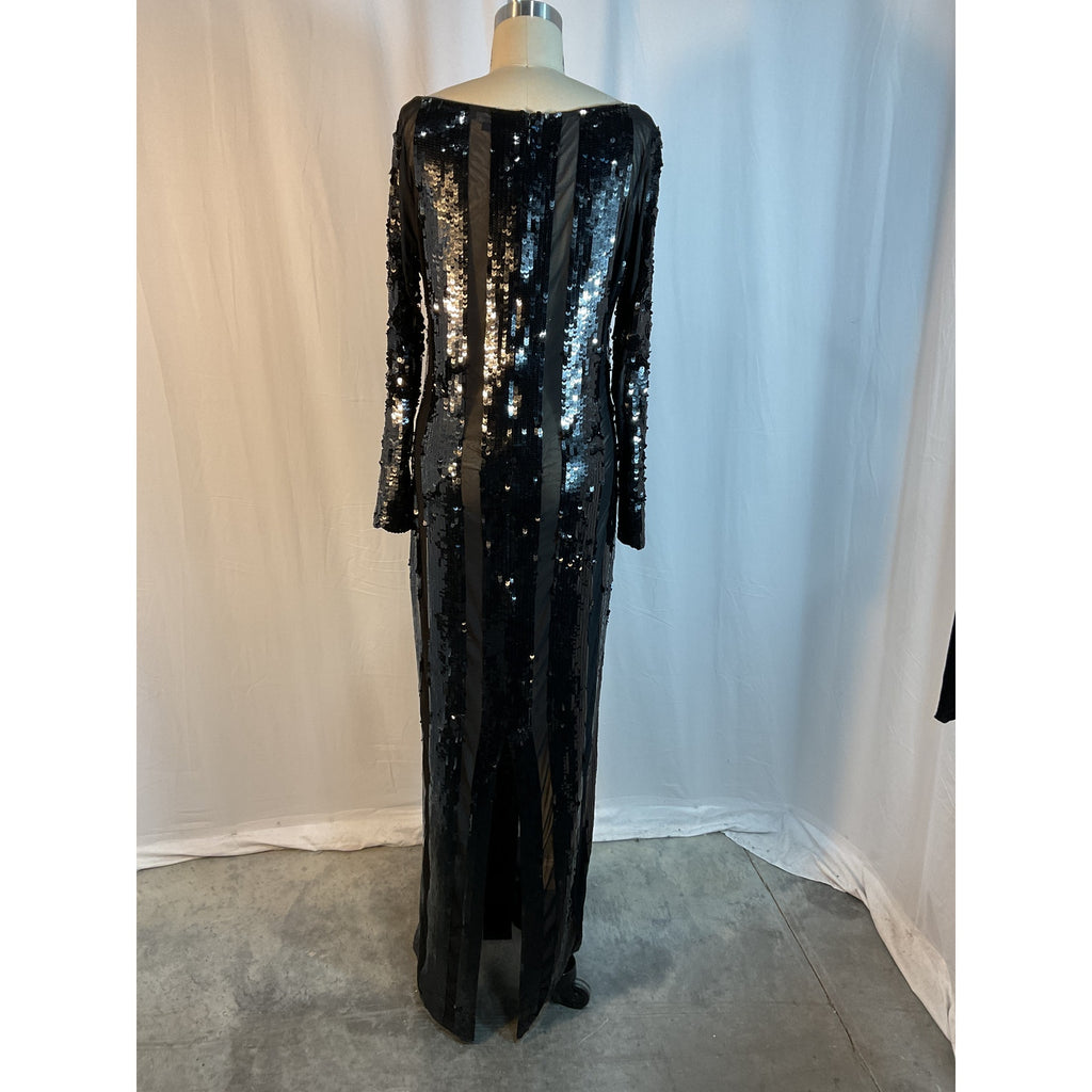 Retrofete 'Elsi Sequin' Black Gown Size L