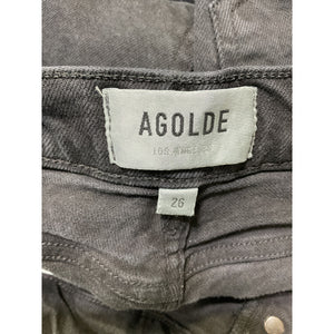 Agolde 'Nico' Black High Rise Slim Size 26