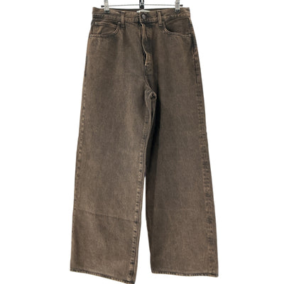 Frame Classic Brown Collegiate High Rise Wide Leg Size 27 Denim Jeans