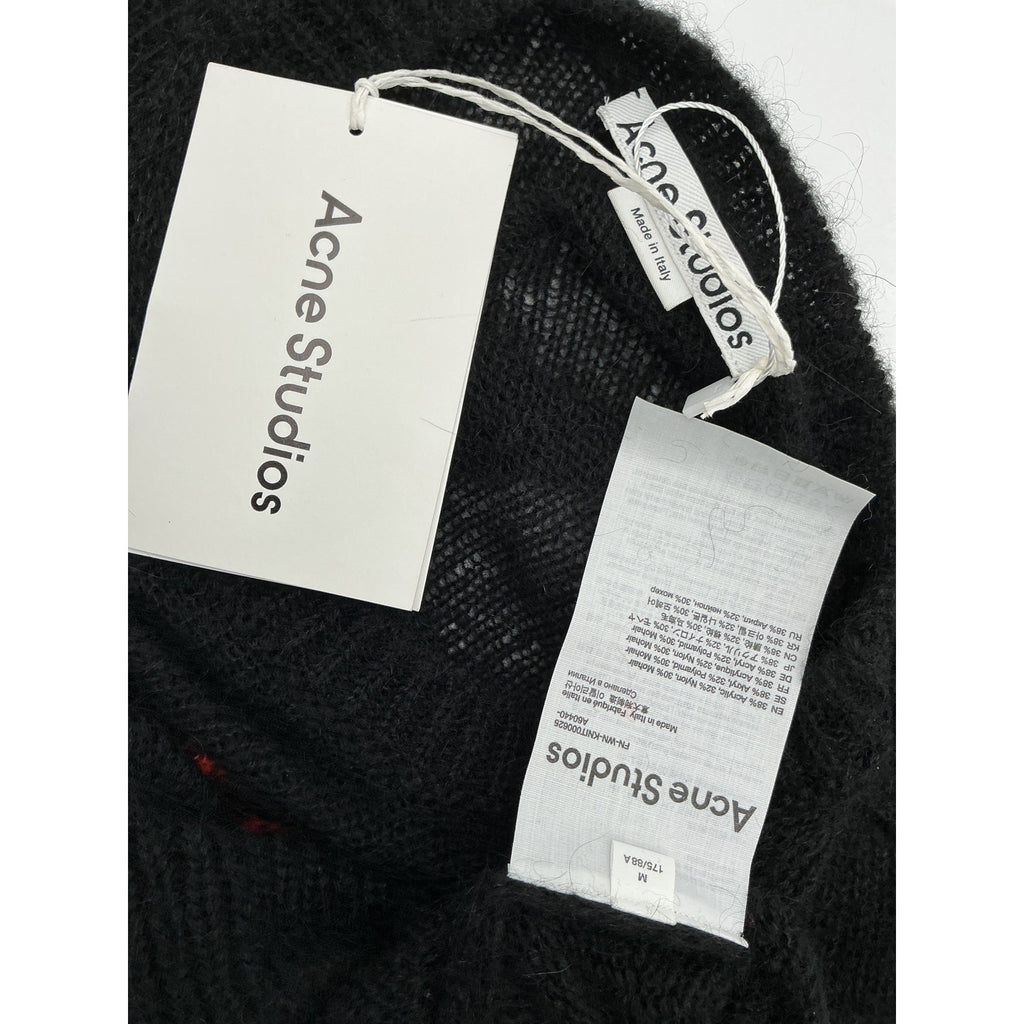 Acne Studios 'Butterfly' Black Acrylic Tee Size M - NWT