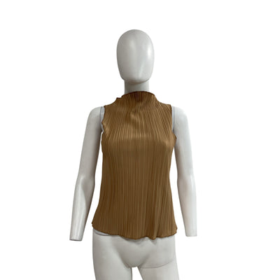 Anine Bing 'Rondi' Tan Polyester Top Size S