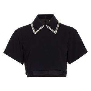 A.L.C. Embellished Black Lark Crystal Blouse Size 4