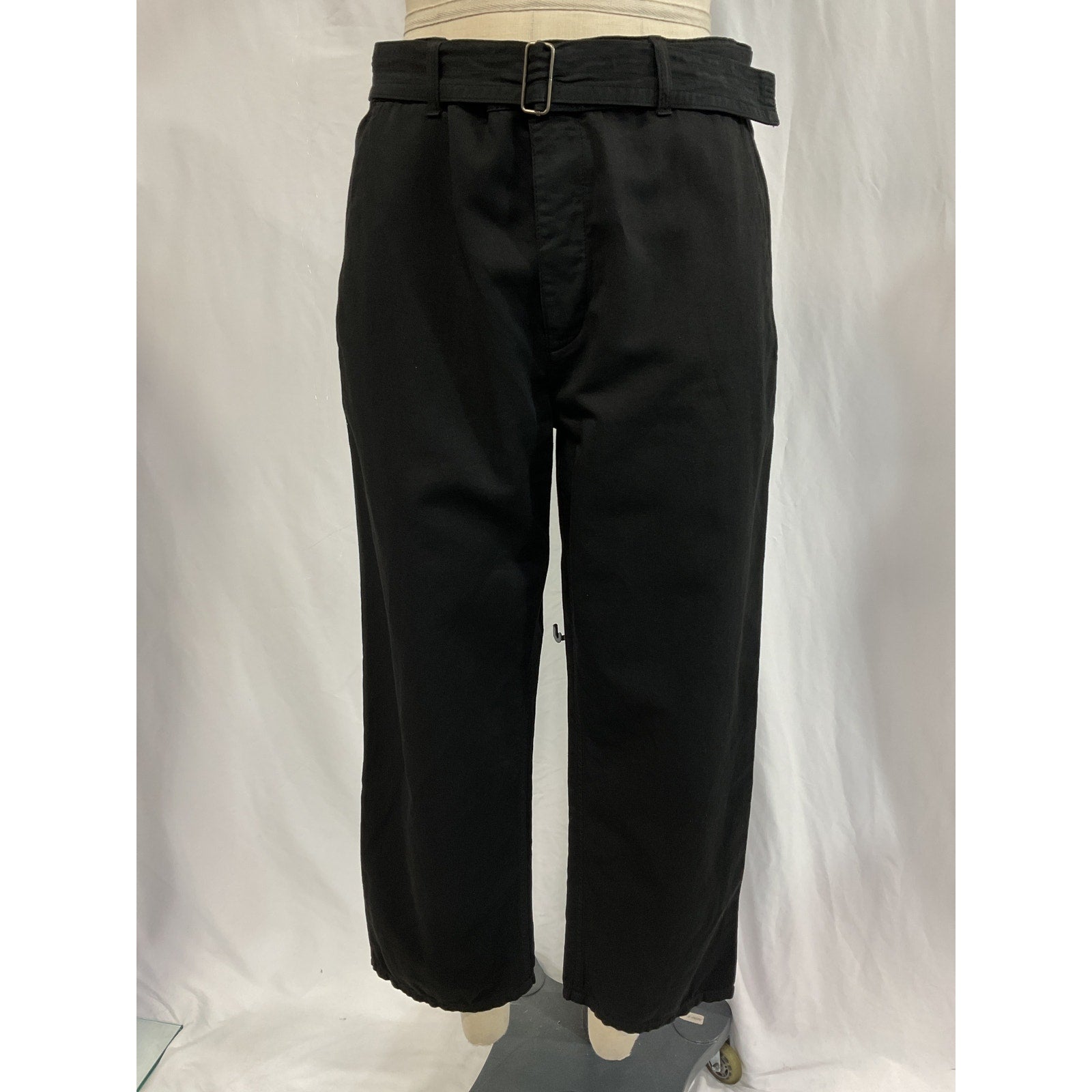 The Row 'East' Black Twill Pants Size 30