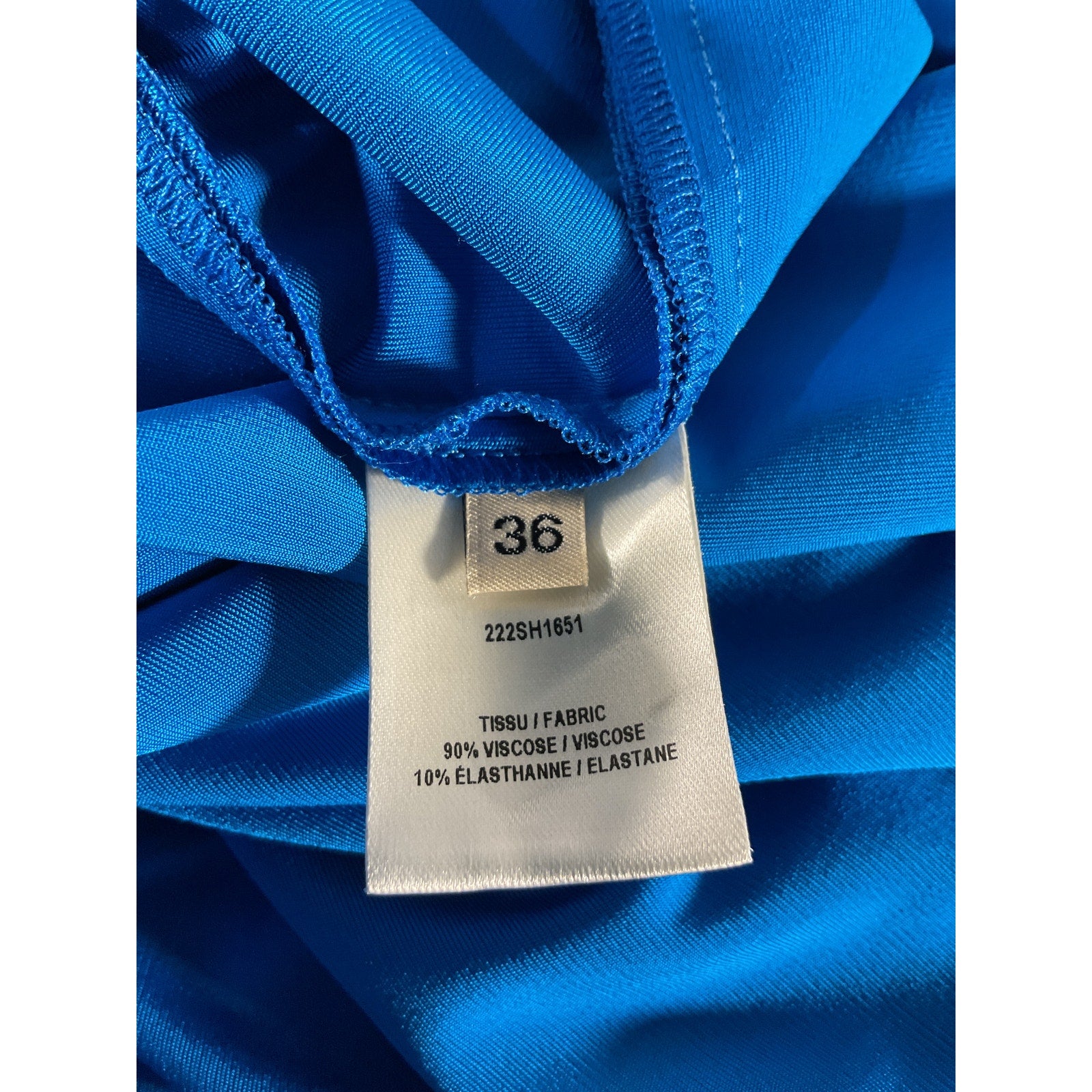Alexandre Vauthier Blue Satin Shirt Size 36
