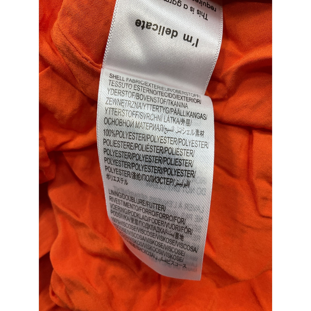 Farm Rio Sunny Mood Sequin Orange Cut-Out Midi-Dress Size XXS