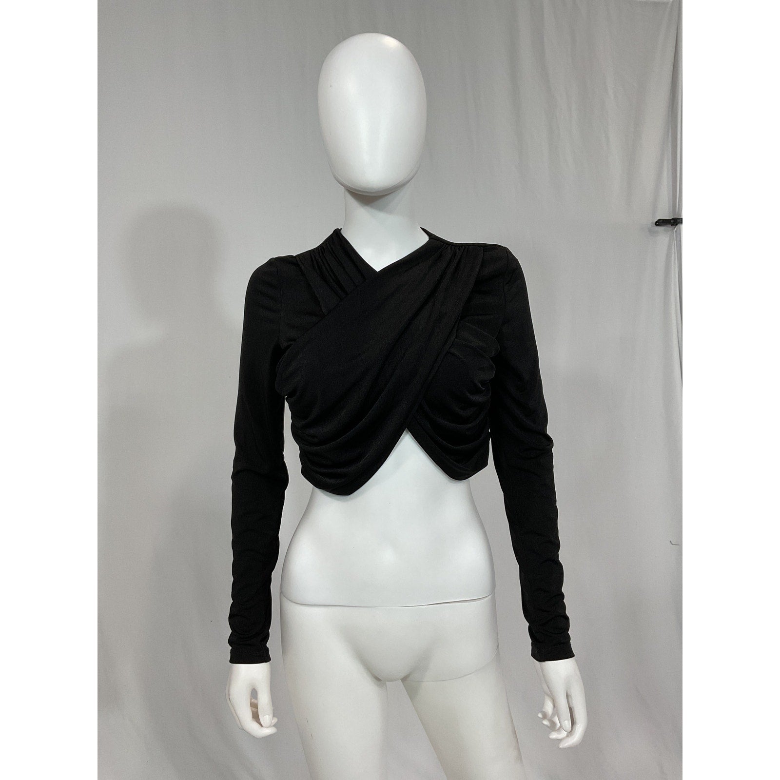Significant Other 'Arta' Shiny Black Top Size 6