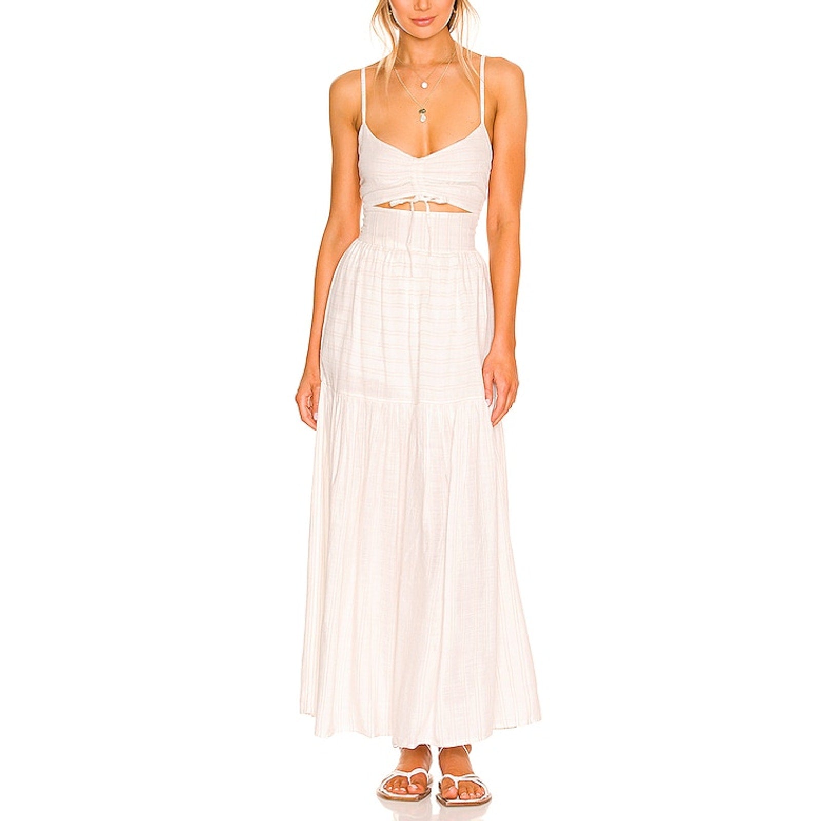 L*Space 'Zuri' WhiteBack Cut Out Dress Size XS