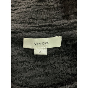 Vince Textured Black Popcorn Tee Size S / P