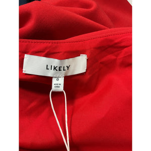 Likely Sleek Scarlet Asha Dress Size 0 NWT