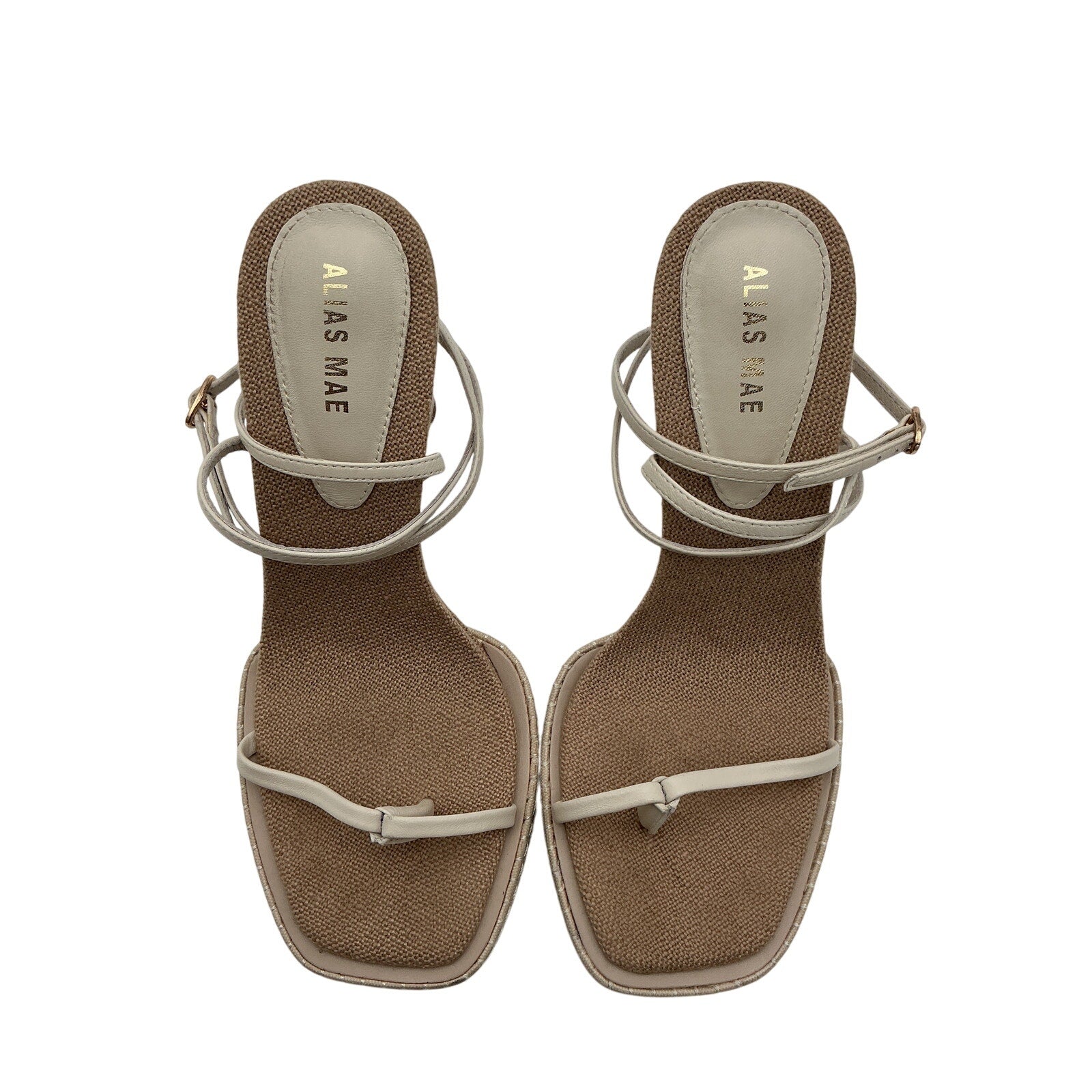 Alias Mae 'Gia' Grey Leather Platform Heel Size 8