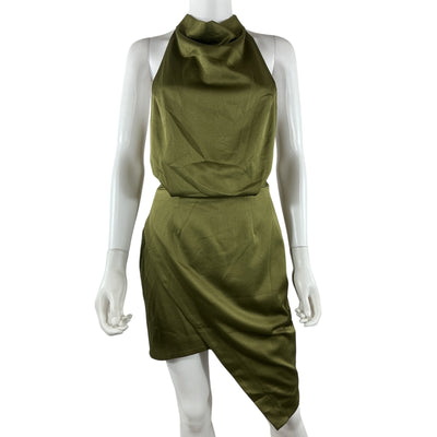 Elliatt Sleek Olive Camo Dress Size S