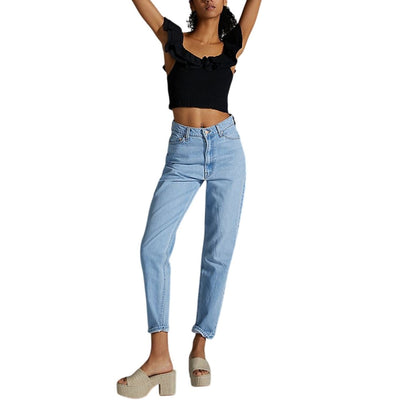 Mother High-Waisted Blue Twizzy Skimp Denim Jeans Size 27