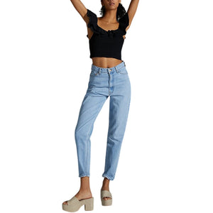 Mother High-Waisted Blue Twizzy Skimp Denim Jeans Size 27