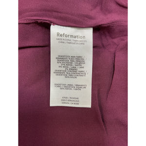 Reformation 'Bunny' Red Polyester Dress Size 2 - NWT