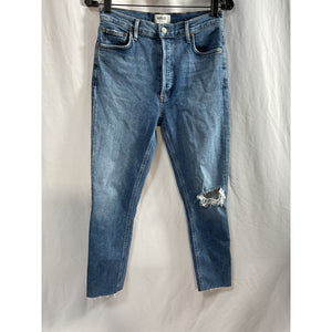 Agolde 'Nico' Blue High Rise Slim Denim Jean Size 27