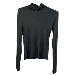 Helmut Lang Classic Black Turtleneck Top Size S
