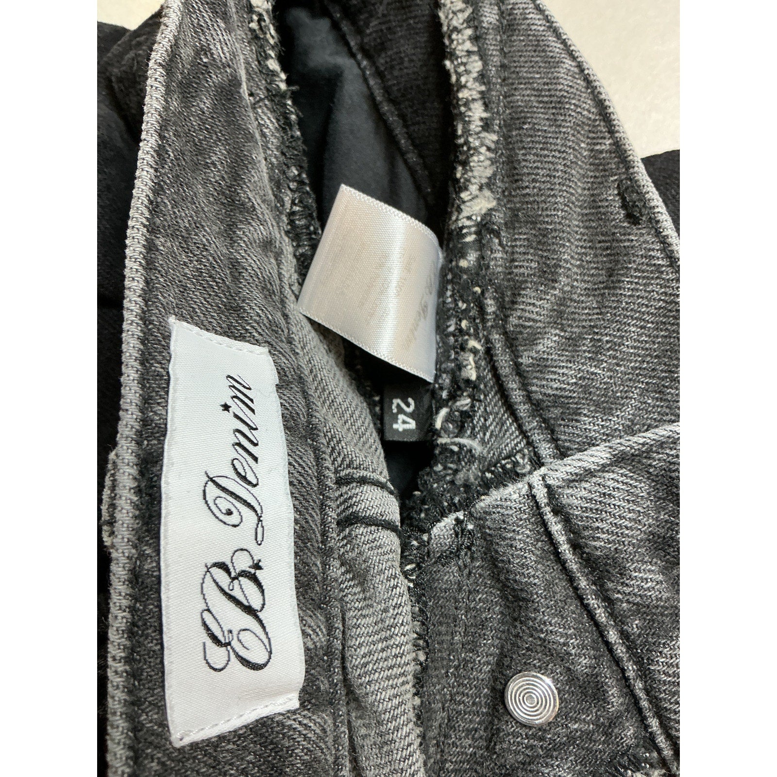 Eb Denim 'Gemini' Black Cotton Denim Jean Size 24