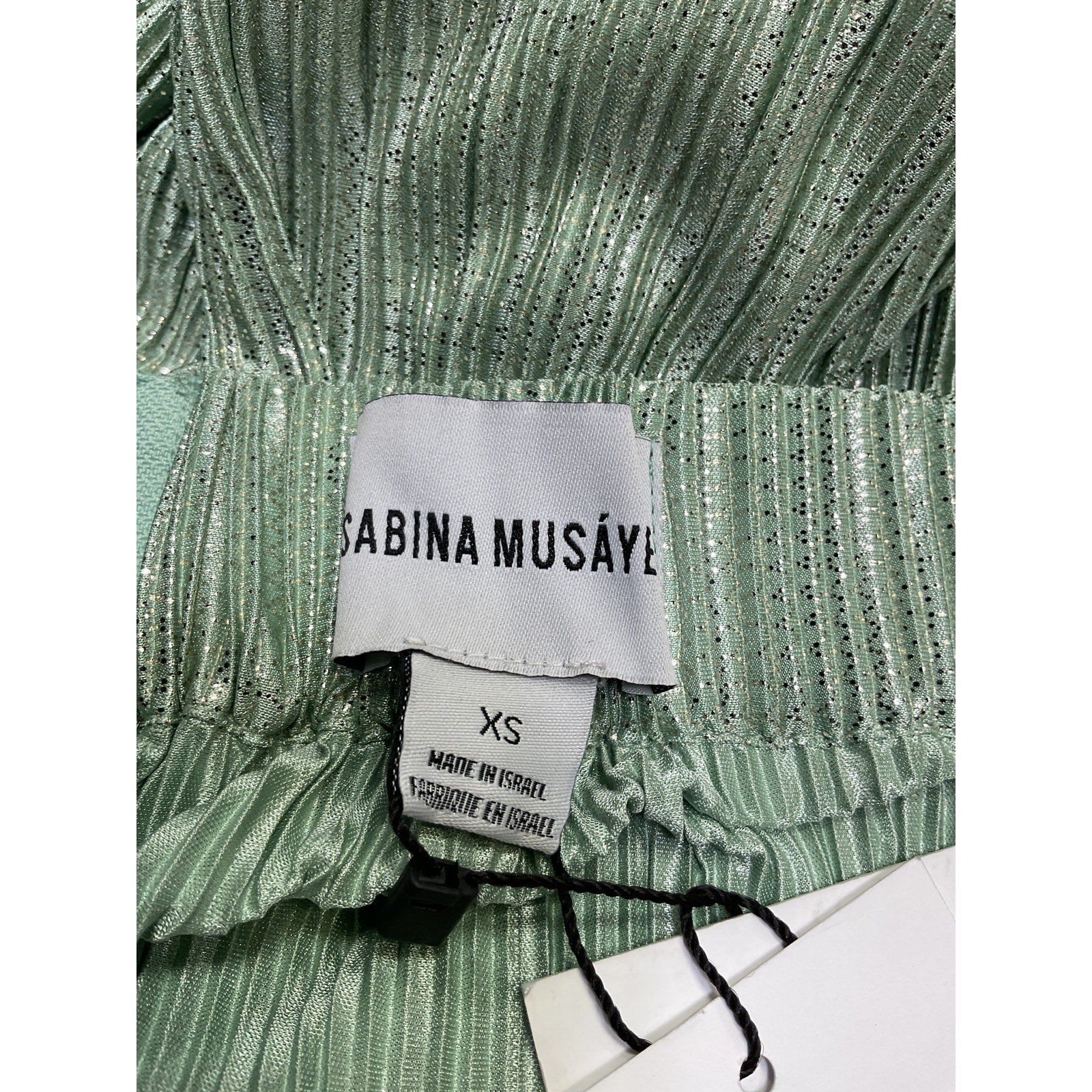 Sabina Musayev 'Ross' Green Polyester Pants Size XS - NWT