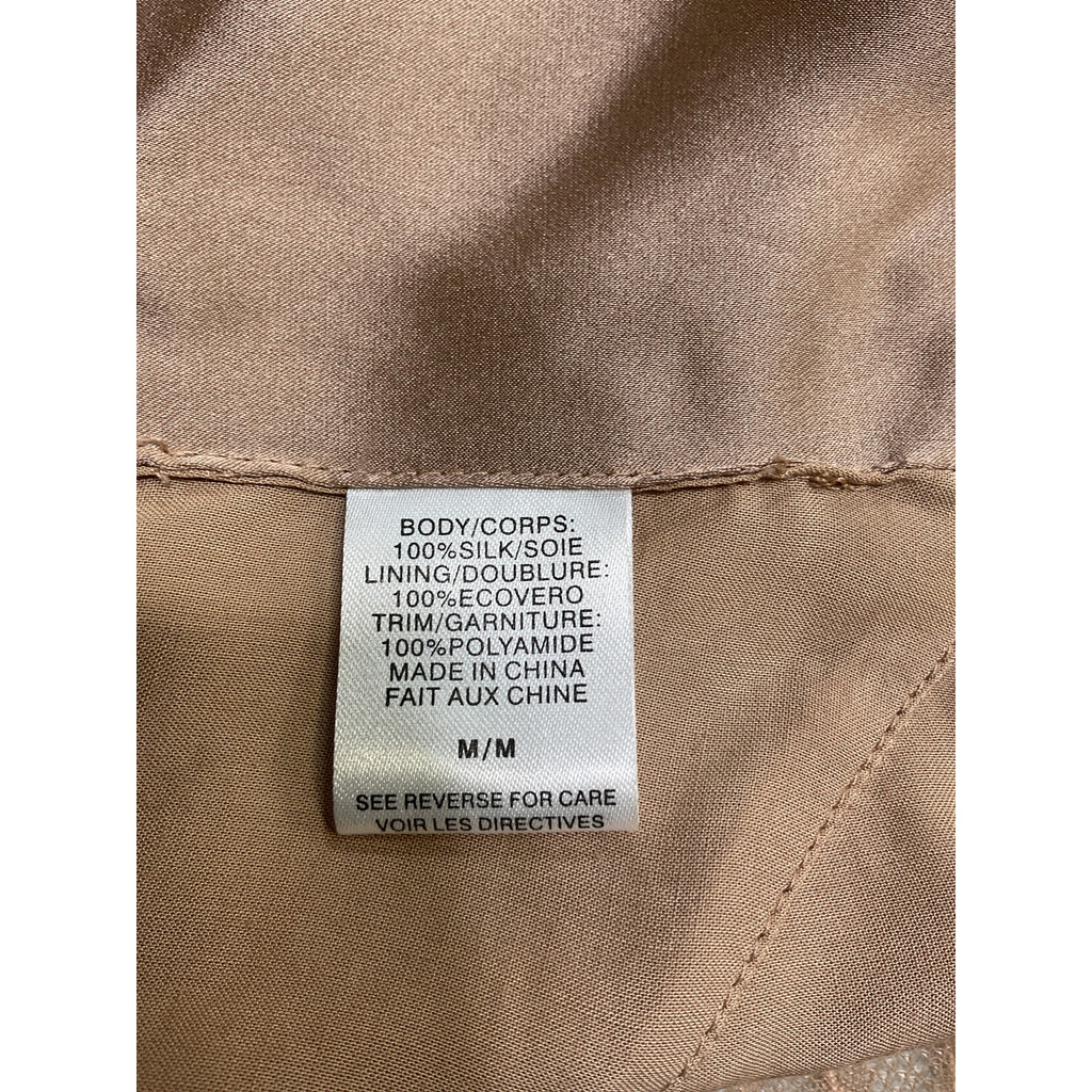 Cami Nyc 'Kia' Brown Silk Cami Top Size M