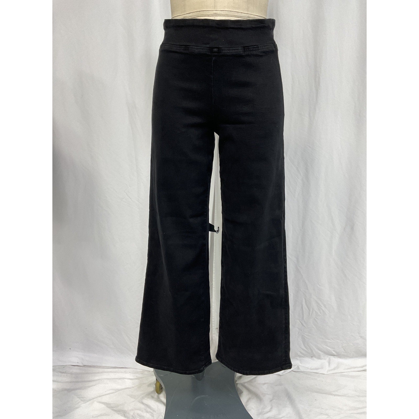 Frame The Jetset Slim 'Palazzo' Black Cotton Pant Size 1