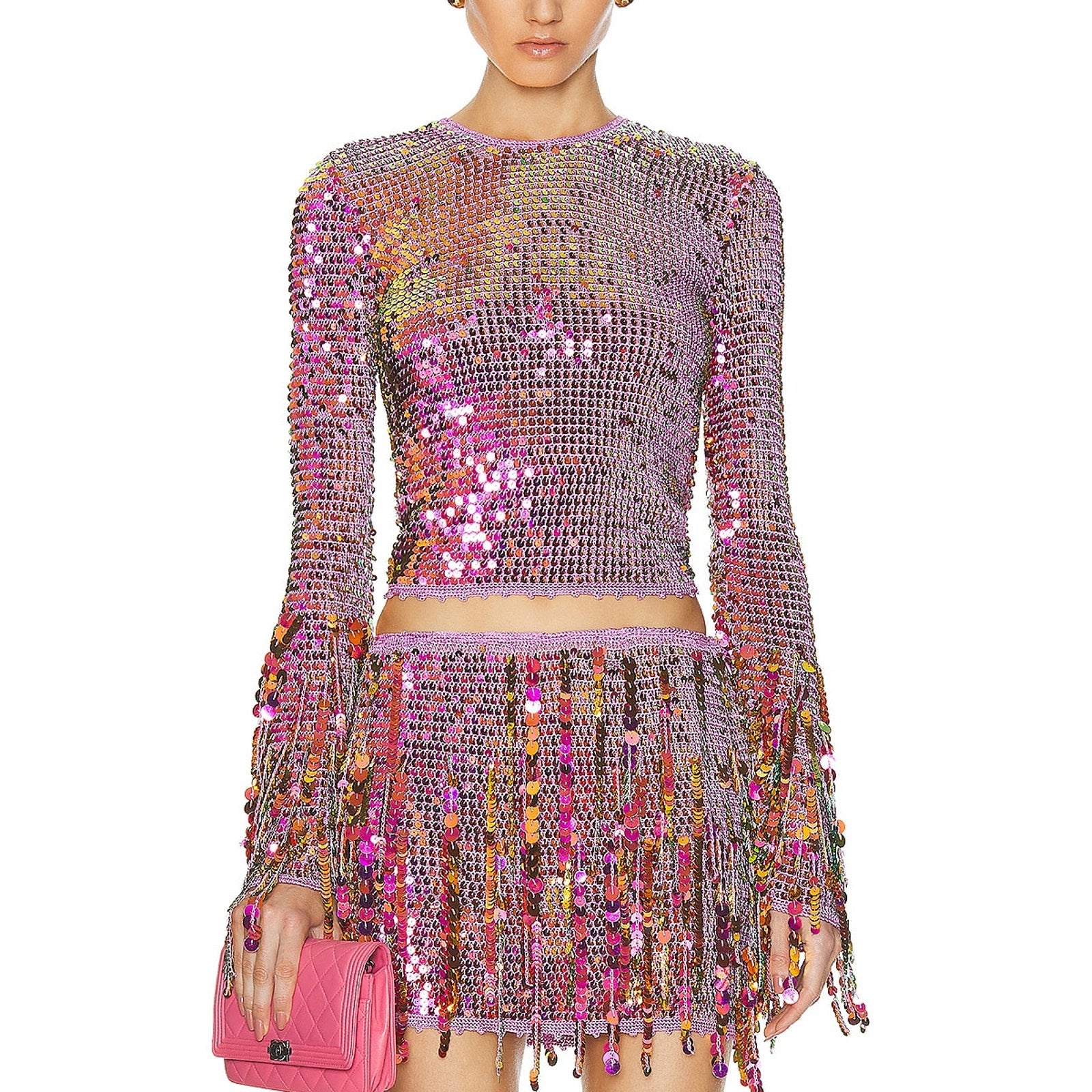 Retrofete 'Miriam' Purple Viscose Top Size XS / S