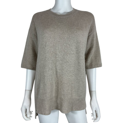 Lisa Yang Cashmere Tan Camille Sweater Size 1