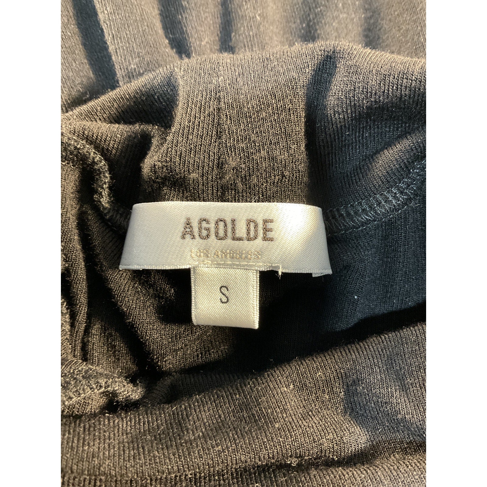 Agolde 'Pascale' Black Turtleneck Size S