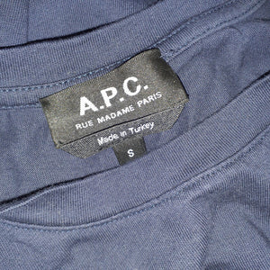 A.P.C. Classic Navy Jimmy T-Shirt Size S