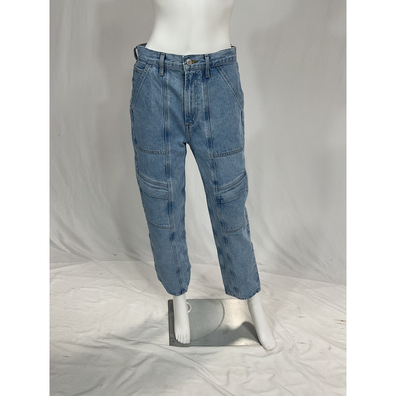 Agolde 'Cooper' Blue Cargo Denim Jeans Size 27