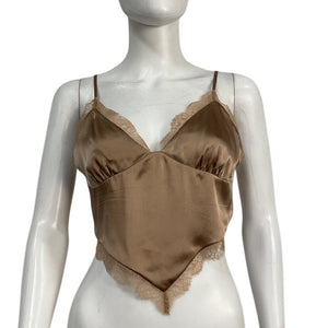 Cami Nyc Silk Beige Kia Camisole Size M