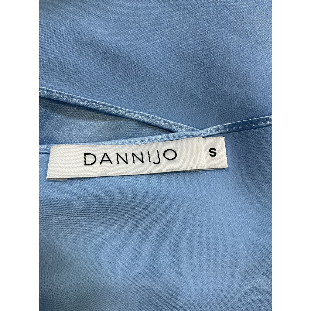 Dannijo Blue Silk Tank Top Size S
