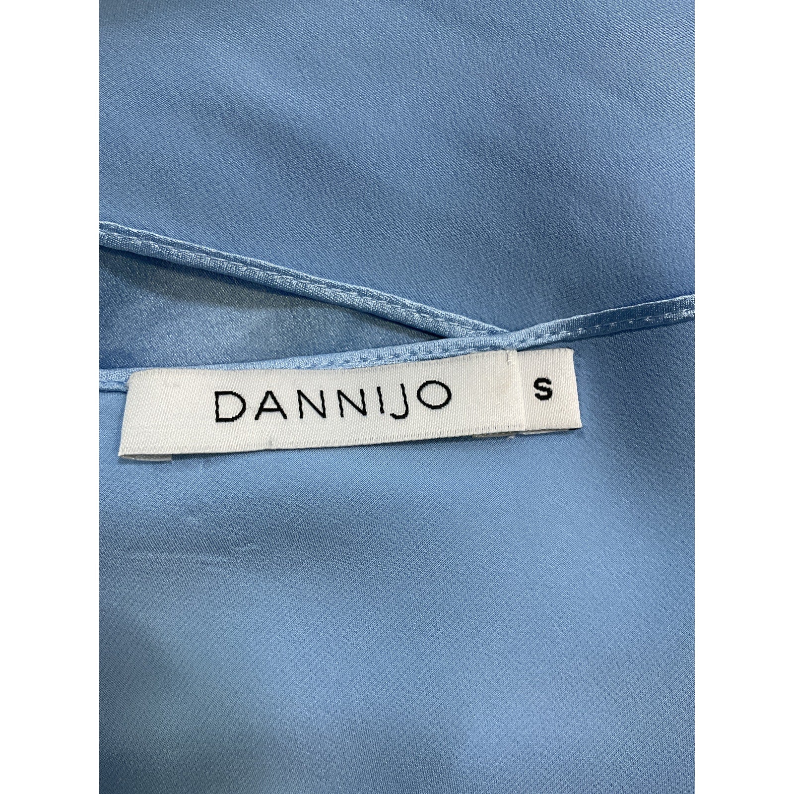 Dannijo Blue Silk Tank Top Size S