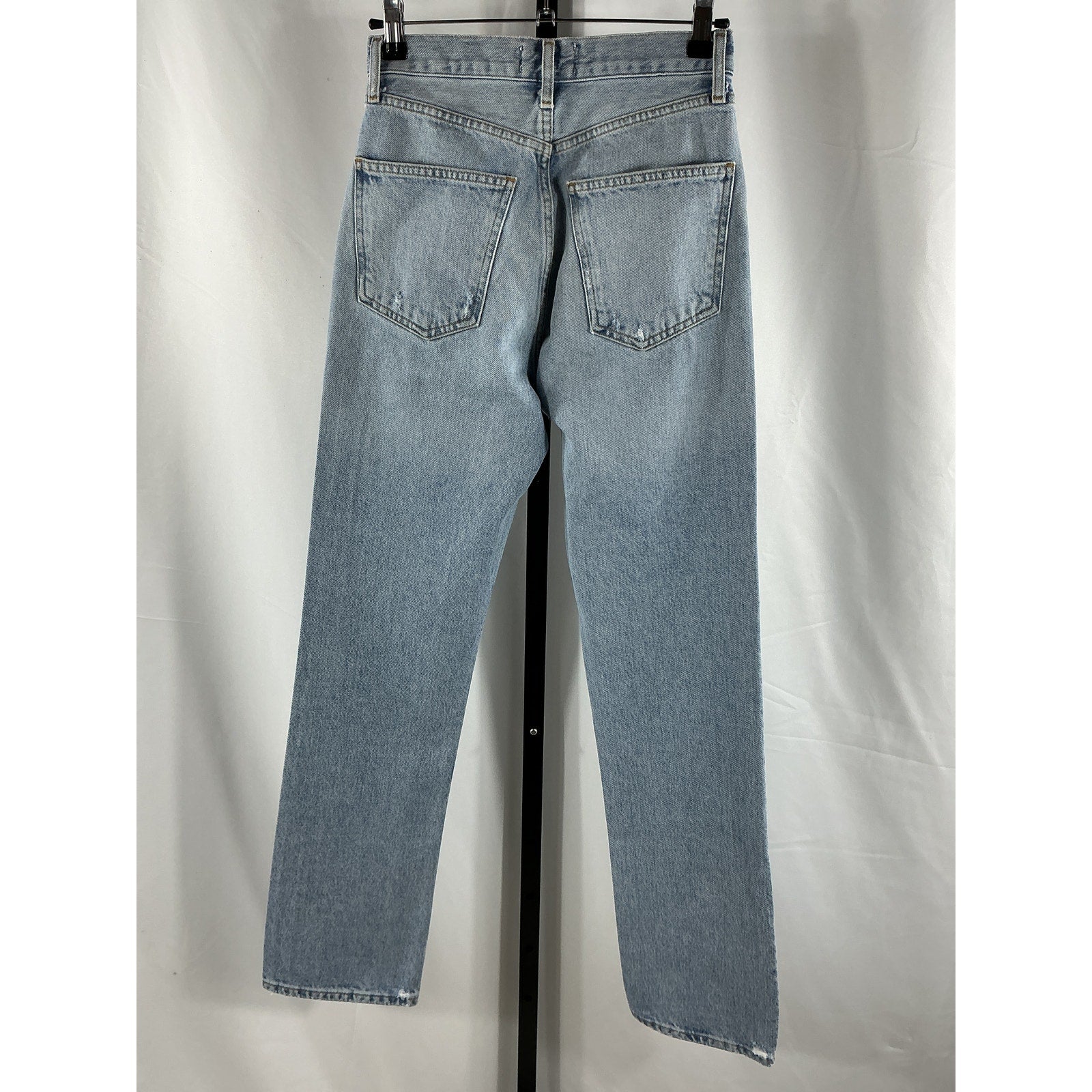 Agolde 'Lana' Blue Low Rise Vintage Straight Jeans Size 23