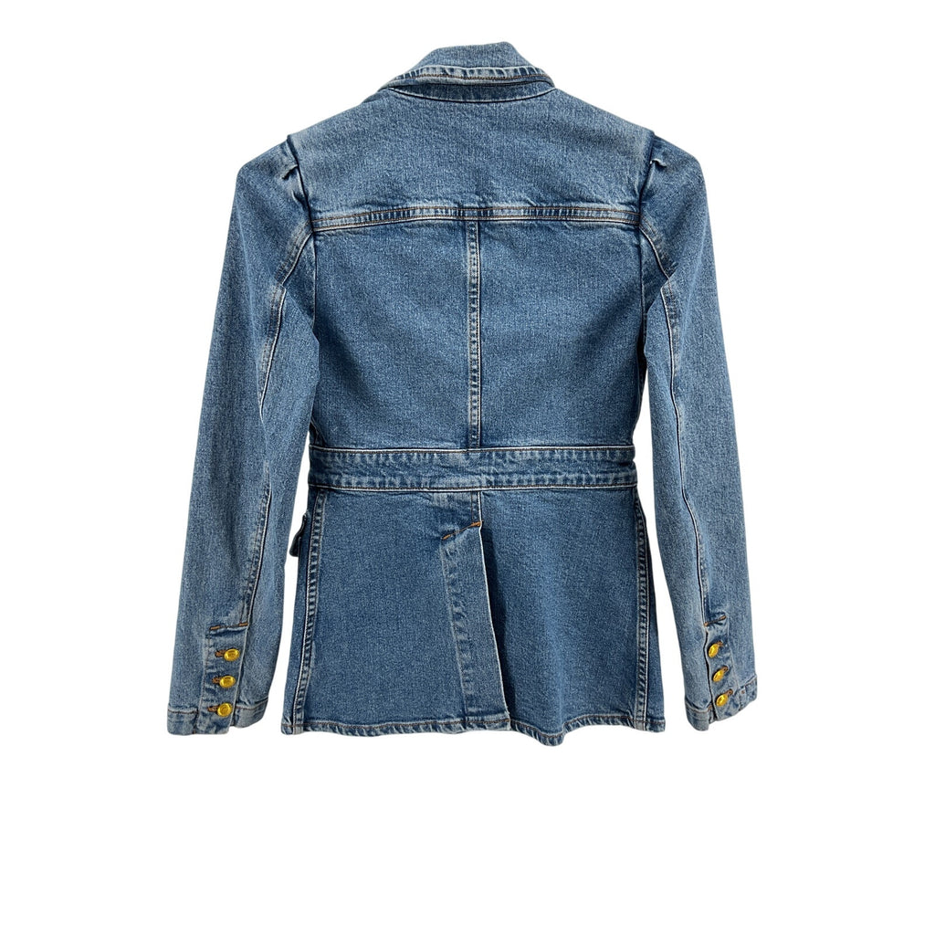 A.L.C. 'Amelia' Blue Cotton Jacket Size 2