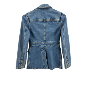 A.L.C. 'Amelia' Blue Cotton Jacket Size 2