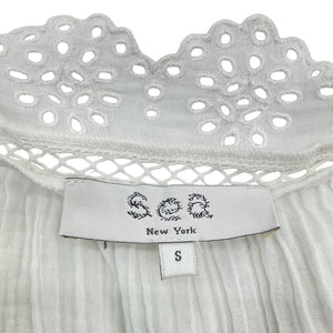 Sea New York Eyelet White Mae Coverup Dress Size S