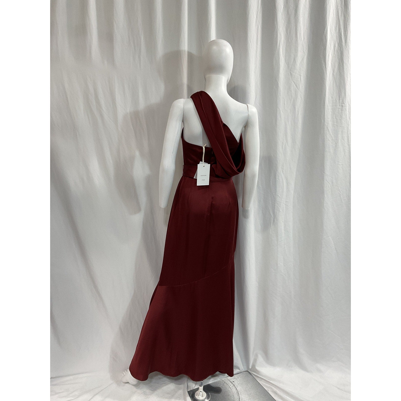 Significant Other 'Amal' Brown One Shoulder Satin Dress Size 4 - NWT