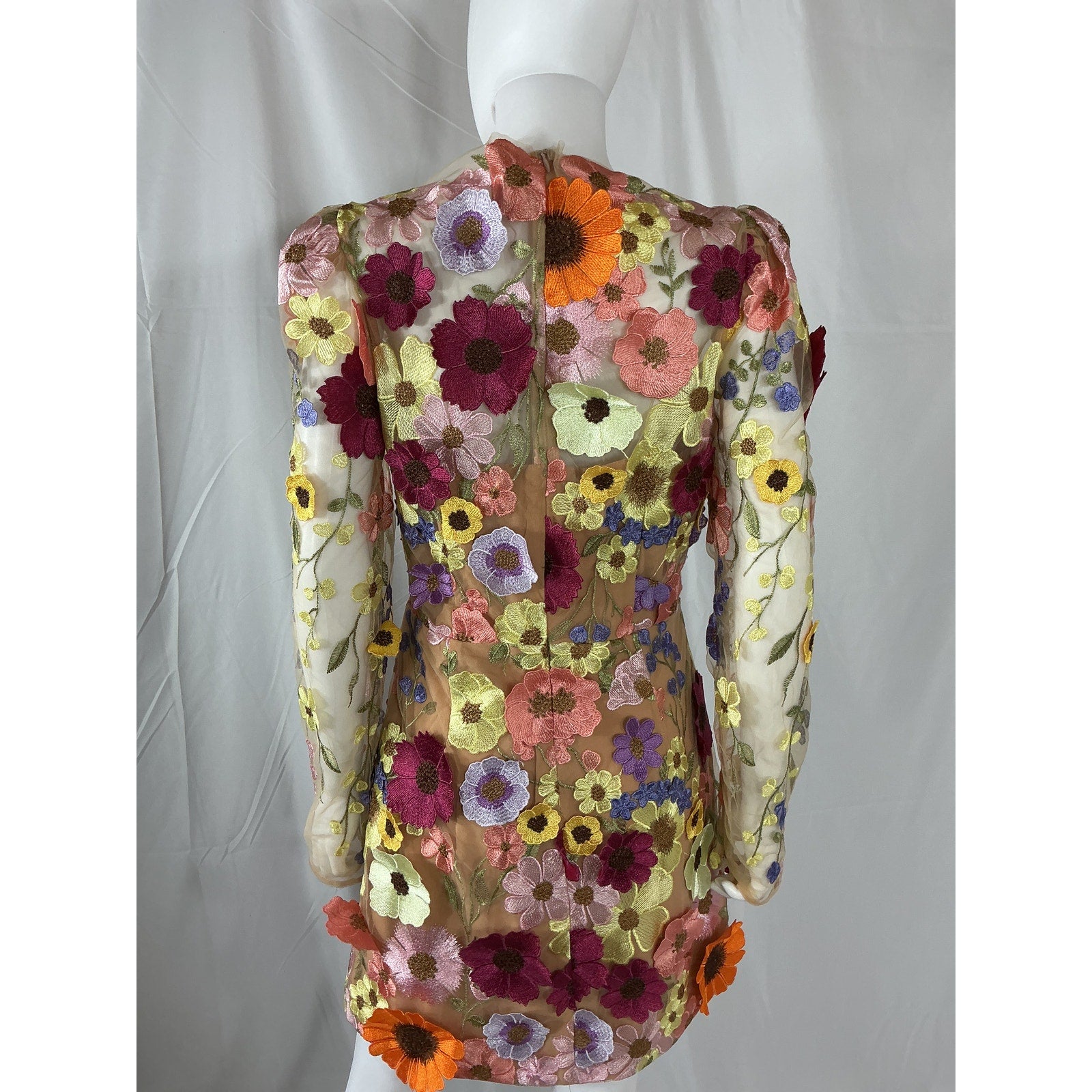 Elliatt x Revolve 'Liora' Tan Polyamide Mini Dress Size L