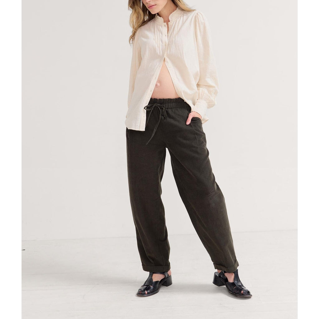 Hatch 'The Jude' Black Cotton Cord Pant Size 2