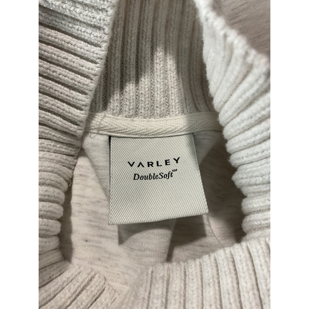 Varley 'Barker' White Viscose High Neck Sweatshirt Size XS