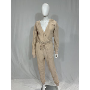 L*Space 'Coastin' White Baloon Sleeve Jumpsuit Romper Size M