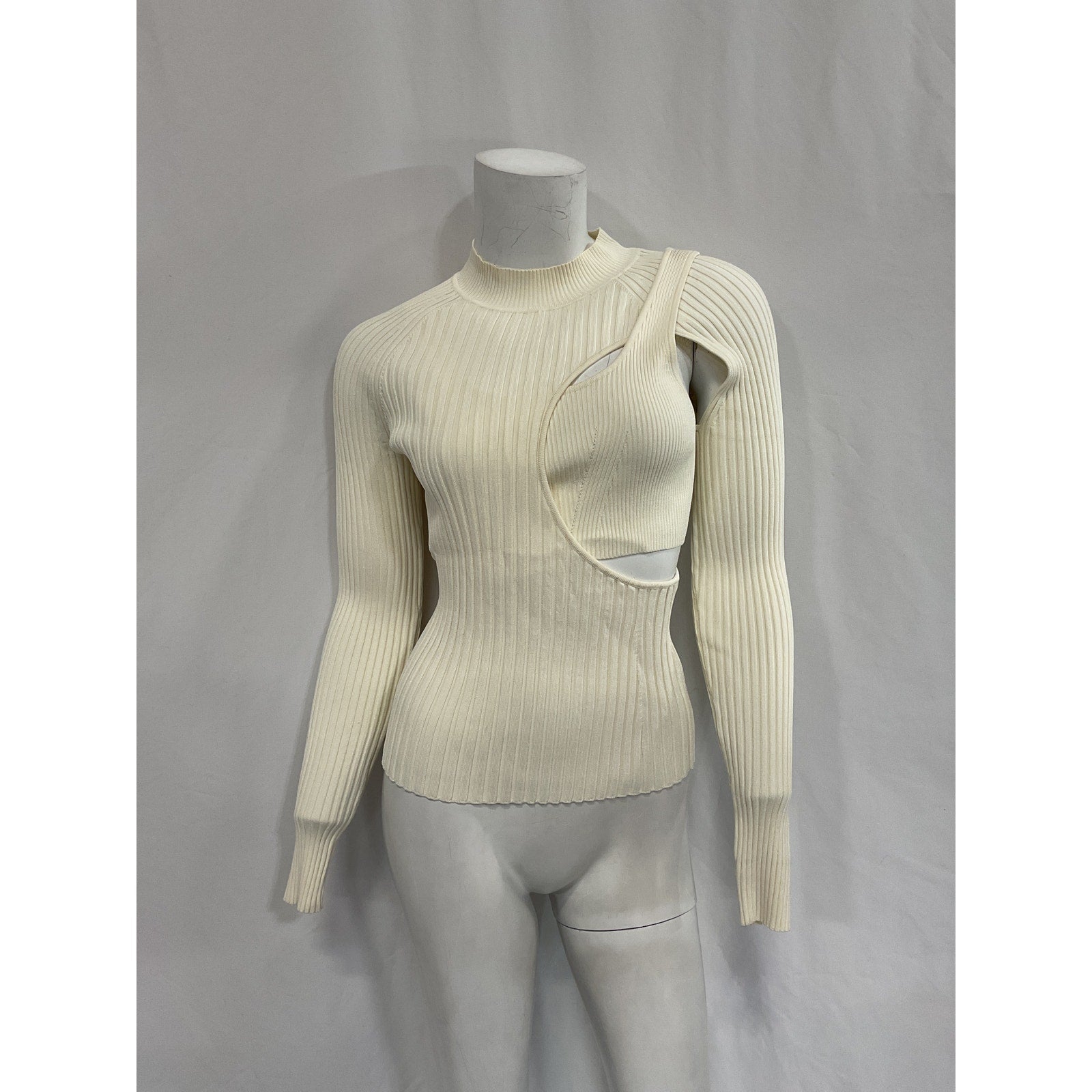 Simkhai 'Vivianne' White Side Cut Out Top Size S
