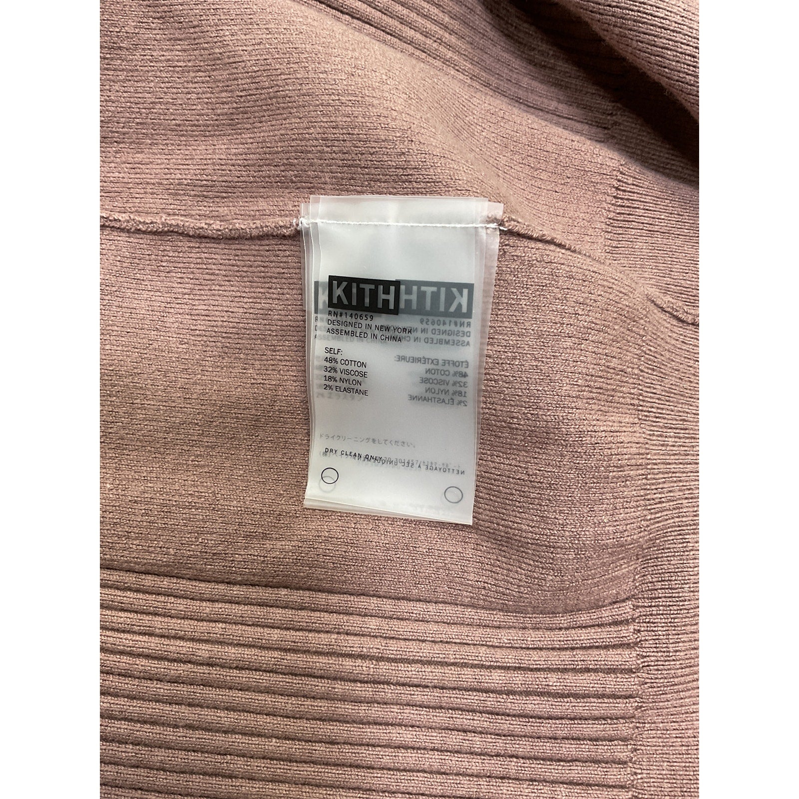 Kith 'Gemma' Pink Long Sleeve Cardigan Size XS