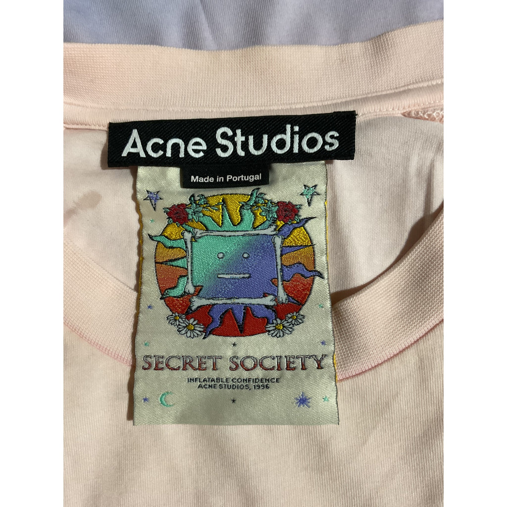 Acne Studios 'Graphic' Pink Cotton Tank Size S