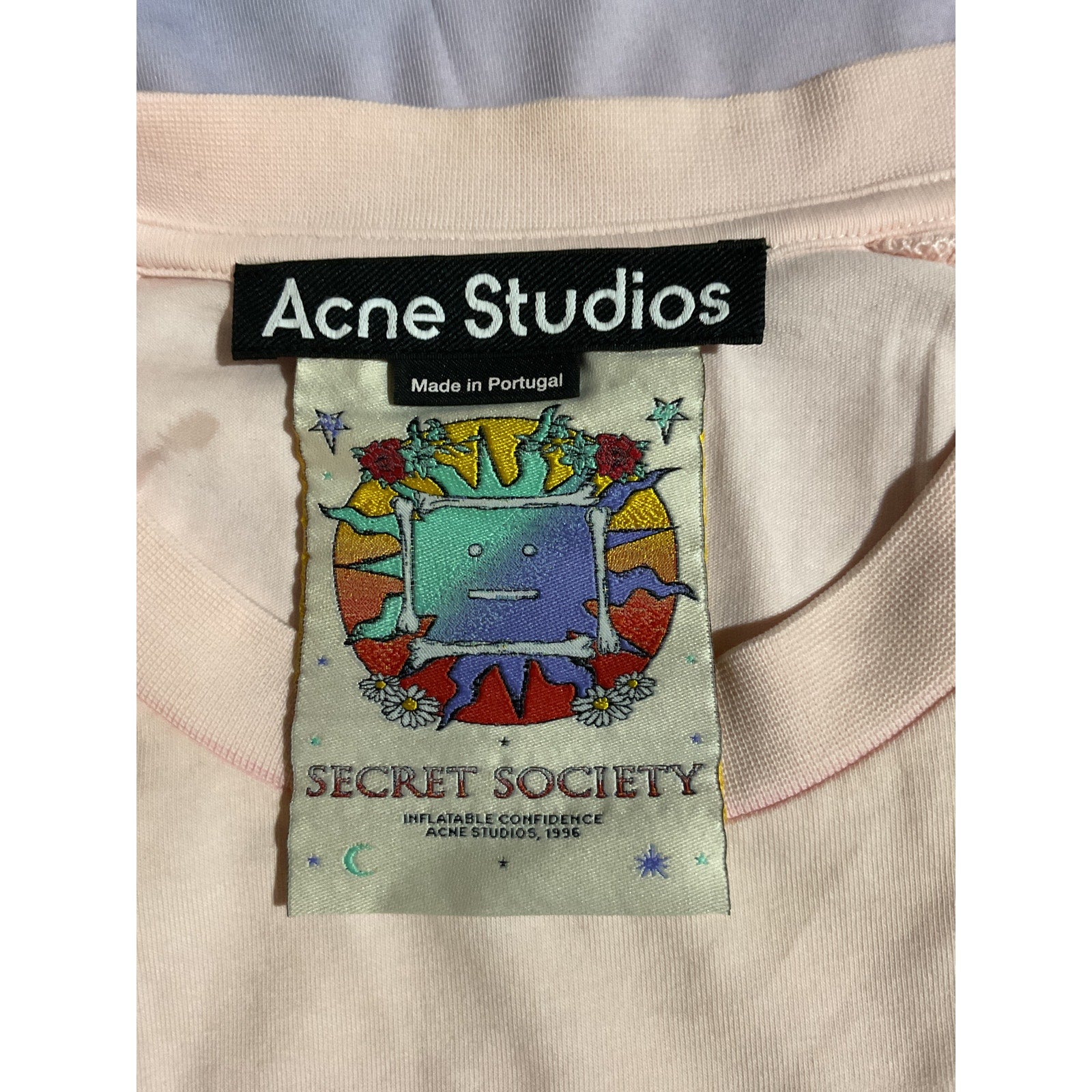 Acne Studios 'Graphic' Pink Cotton Tank Size S