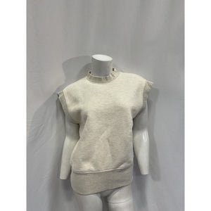 Agolde 'Simone' White Cotton Sweatshirt Size S